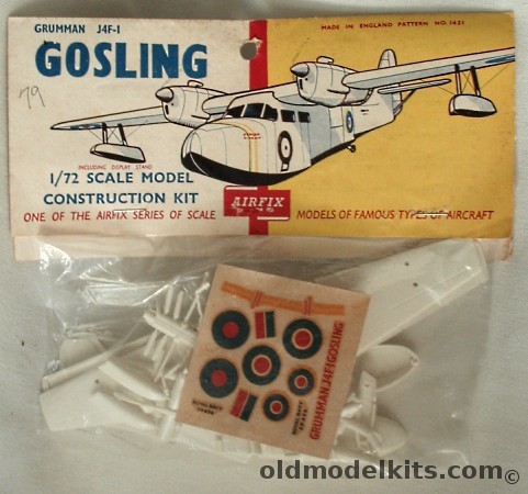 Airfix 1/72 Grumman J4F Gosling/Widgeon Bagged, 1421 plastic model kit